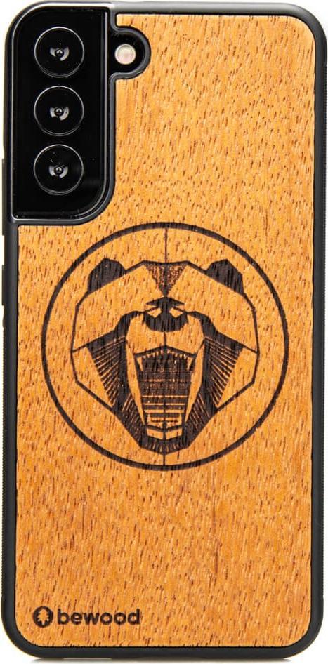 BeWood Drewniane Etui Samsung Galaxy S22 Plus NIEDŹWIEDŹ MERBAU