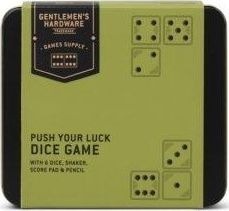 Gentlemens Hardware Gra w kości Push Your Luck w puszce