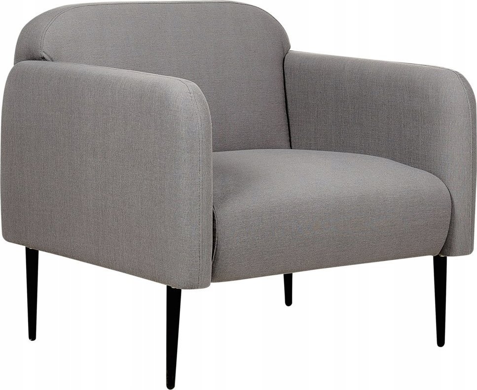 Beliani Fotel tapicerowany szary STOUBY