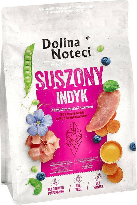 Karma suszona dla psa Dolina Noteci Premium indyk 3 kg