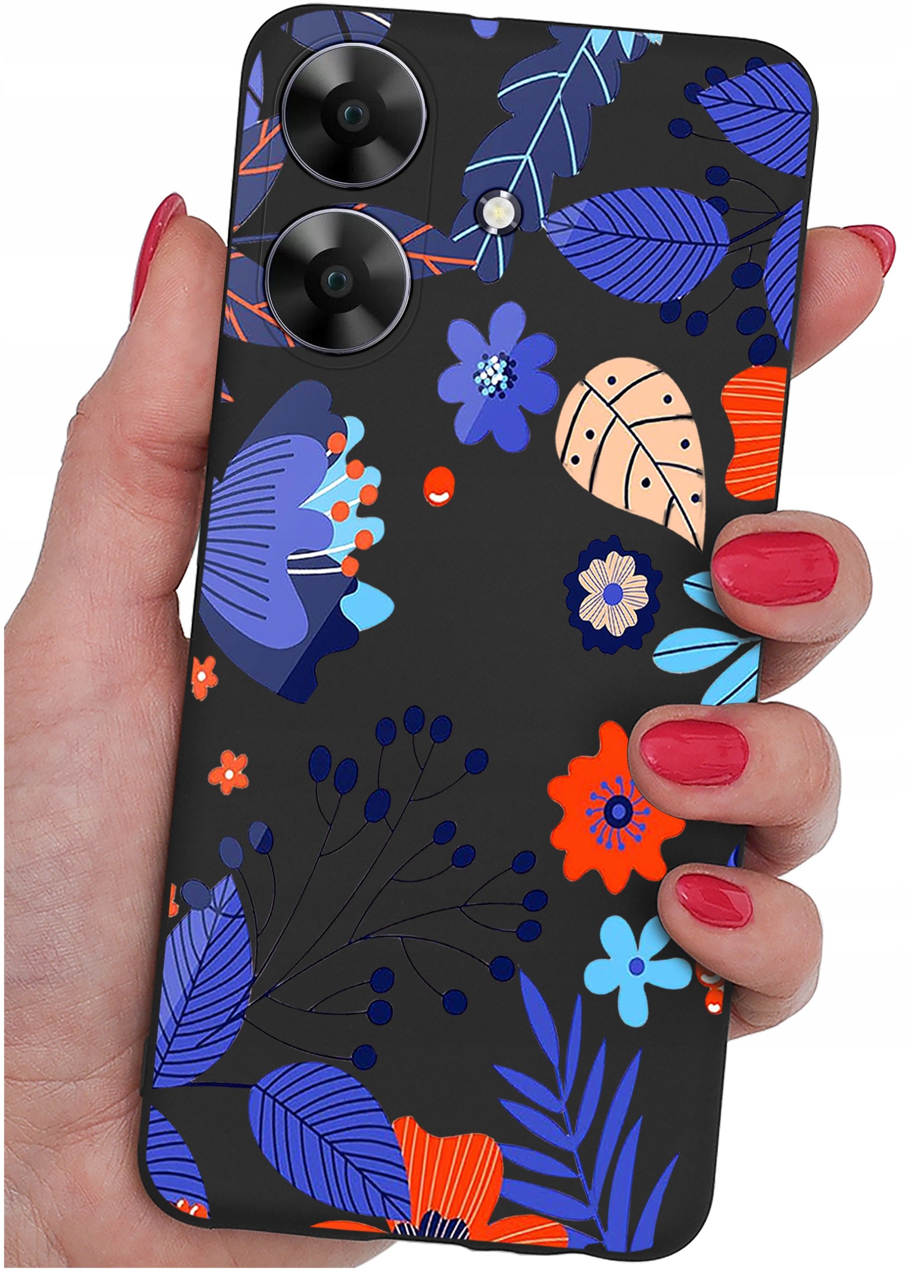 ETUI do Realme Note 60 CASE WZORY | SILIKONOWE MATT CASE + SZKŁO 9H