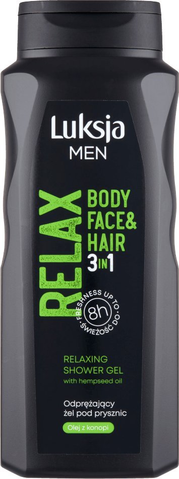 Luksja Luksja Men Relax Odprężający żel pod prysznic 3w1 500 ml