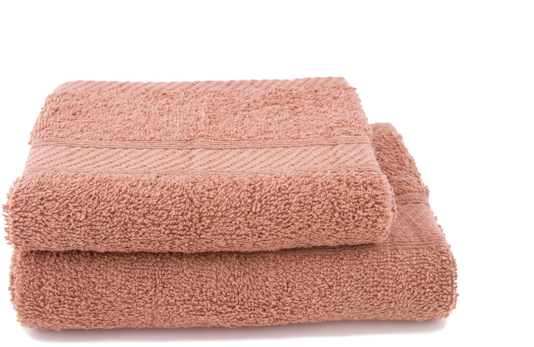 Zestaw dwa ręczniki bawełniane frotte w 10 kolorach jasno brązowy