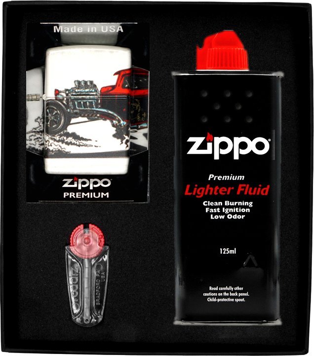 Zestaw ZIPPO Zapalniczka HOT ROD DESIGN Prezentowy No1