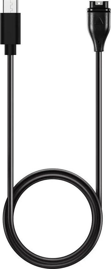 Braders Kabel Typ C do ładowania GARMIN FENIX 7, 6, 6X, 6S, 5, 5X, 5S, 5 Plus Vivoactive 3 czarny 1m.