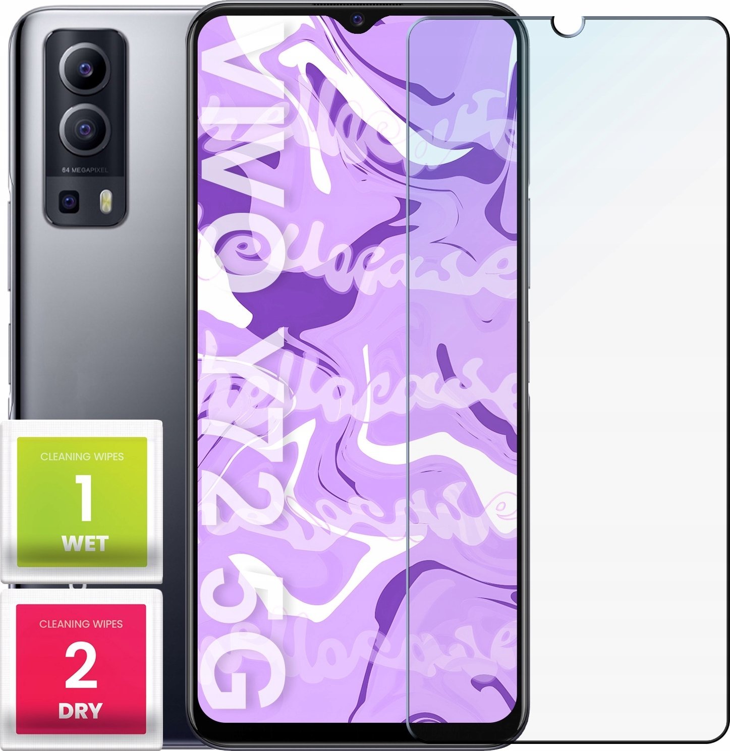 Hello Case Szkło Hartowane do VIVO Y11S/Y20S/Y33S/Y72 (szybka 9H, płaskie 2.5D)