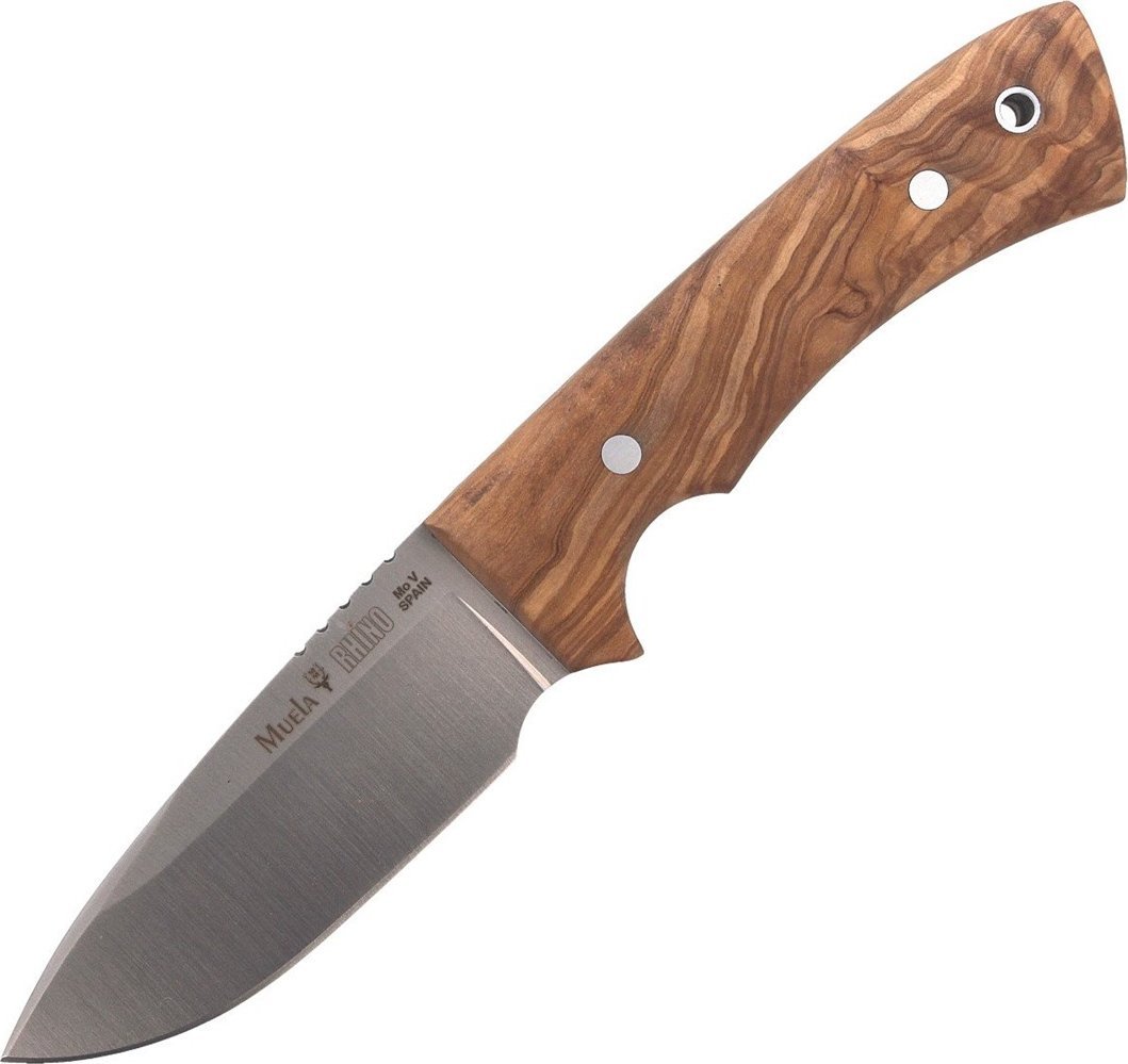 Muela Nóż Muela Full Tang Olive Wood, Satin 1.4116 (RHIN
