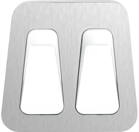 TESA 59785-00000-00 uchwyt/pierścień na ręczniki Haczyk na ręczniki Wewnętrzna Stal nierdzewna, Biały