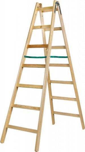 Braket DRABINA DREWNIANA BRAKET STANDARD 2X7 SZCZEBLI 211CM