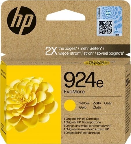 HP HP INC Atrament HP 924e EvoMore Yellow Original Ink Cart