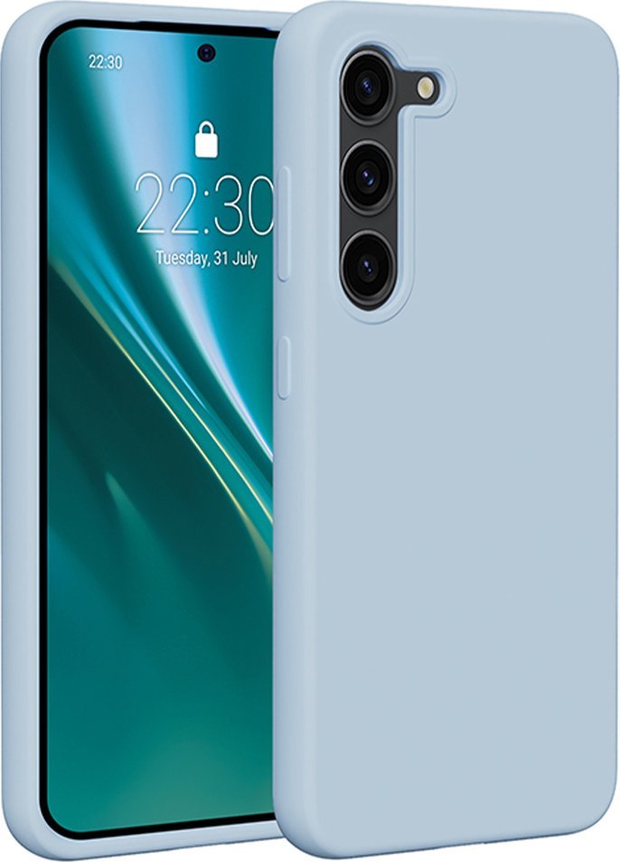 Etteri Nakładka Etteri Silicone Case do Samsung Galaxy S23 jasnoniebieska