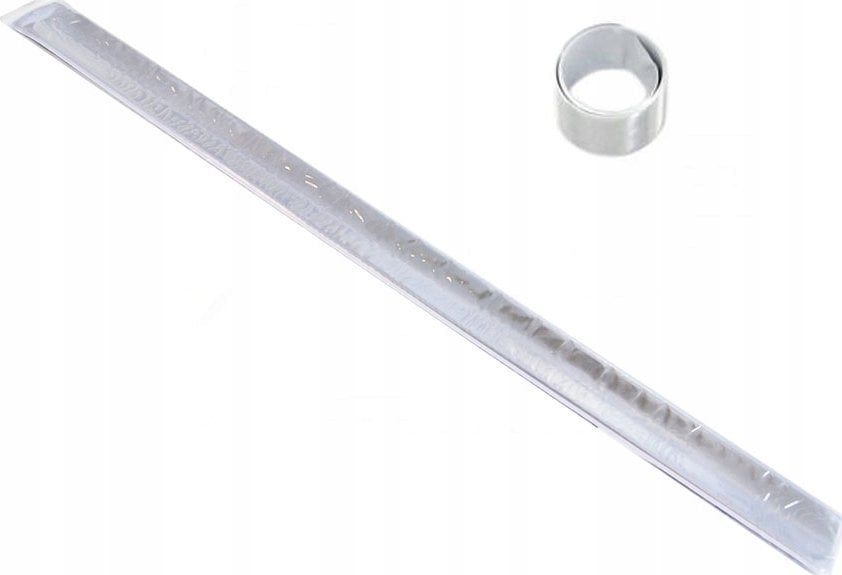 Polsirhurt Opaska reklamowa odblaskowa srebrna p50