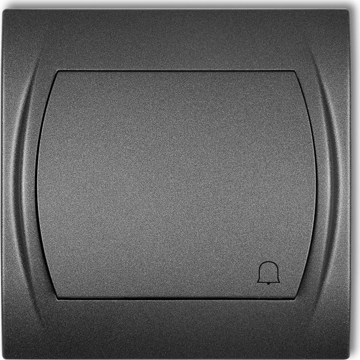 Karlik Logo Przycisk /dzwonek/ grafitowy (11LWP-4)