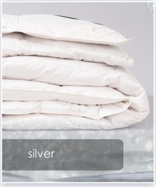 AMZ Kołdra puch gęsi 155x200 cm SILVER