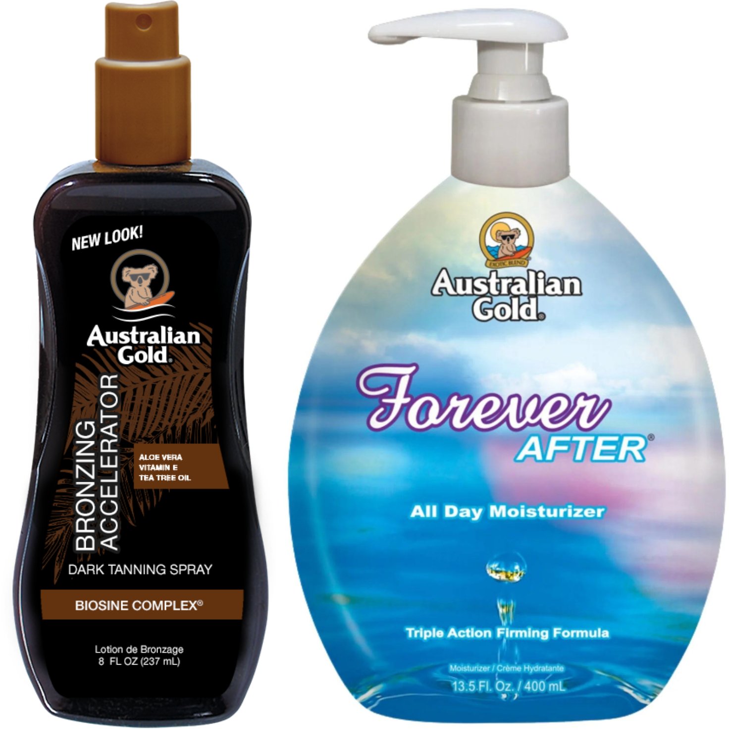 Australian Gold Dark Tanning Accelerator Spray Gel + Forever After 400ml