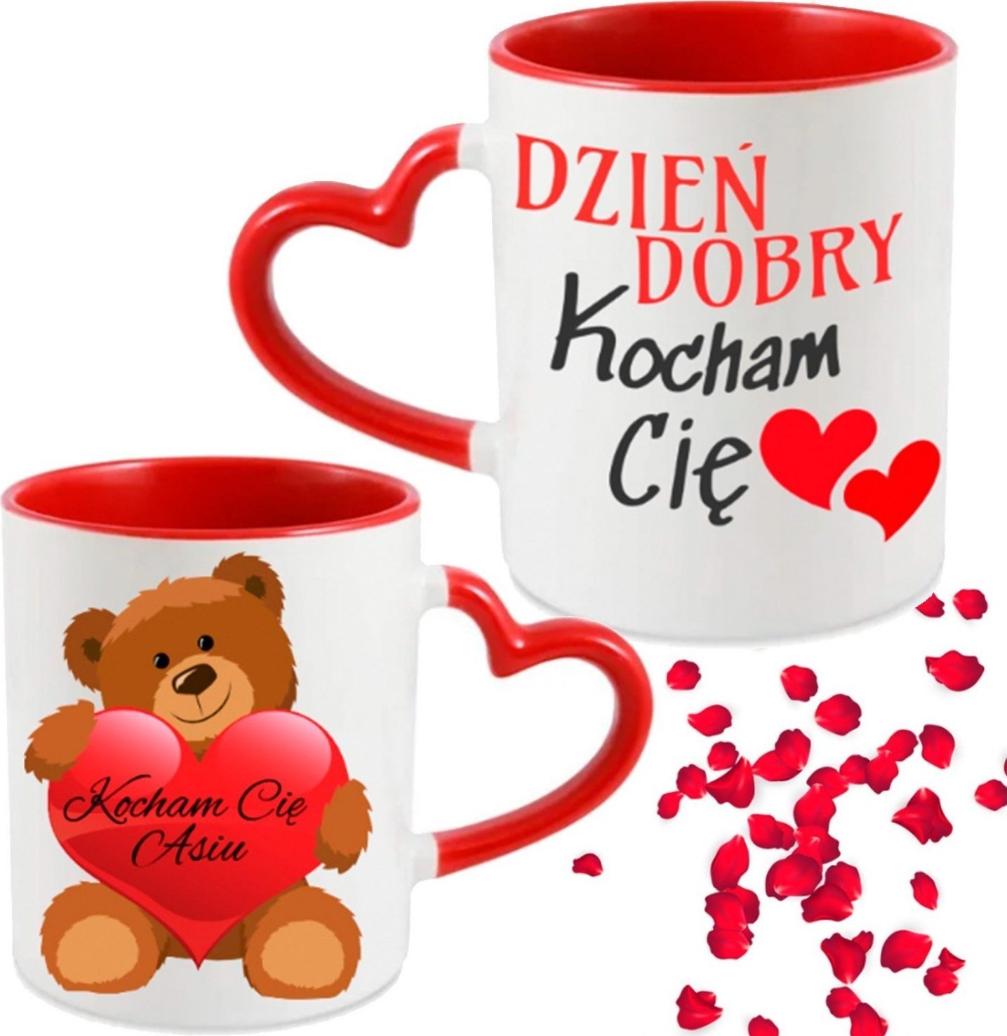 PrzydaSie Kubek Walentynkowy Ucho Serce Prezent Dla Niej Dla Niego Walentynki
