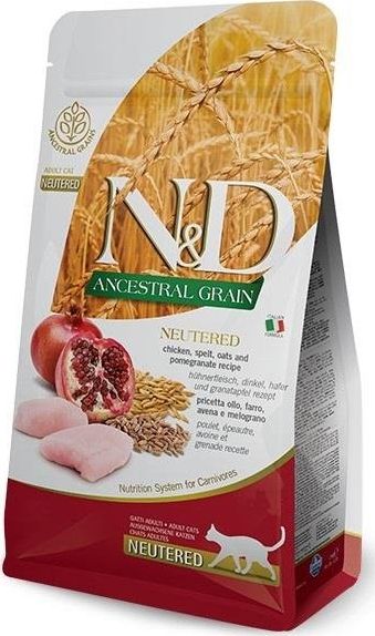 Farmina FARMINA N&D ANCESTRAL GRAIN CAT NEUTERED - CHICKEN ADULT 5kg