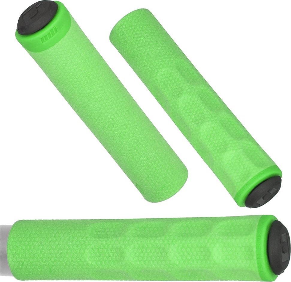 Chwyty kierownicy ODI F-1 Series Vapor Grip, zielone, czarne korki