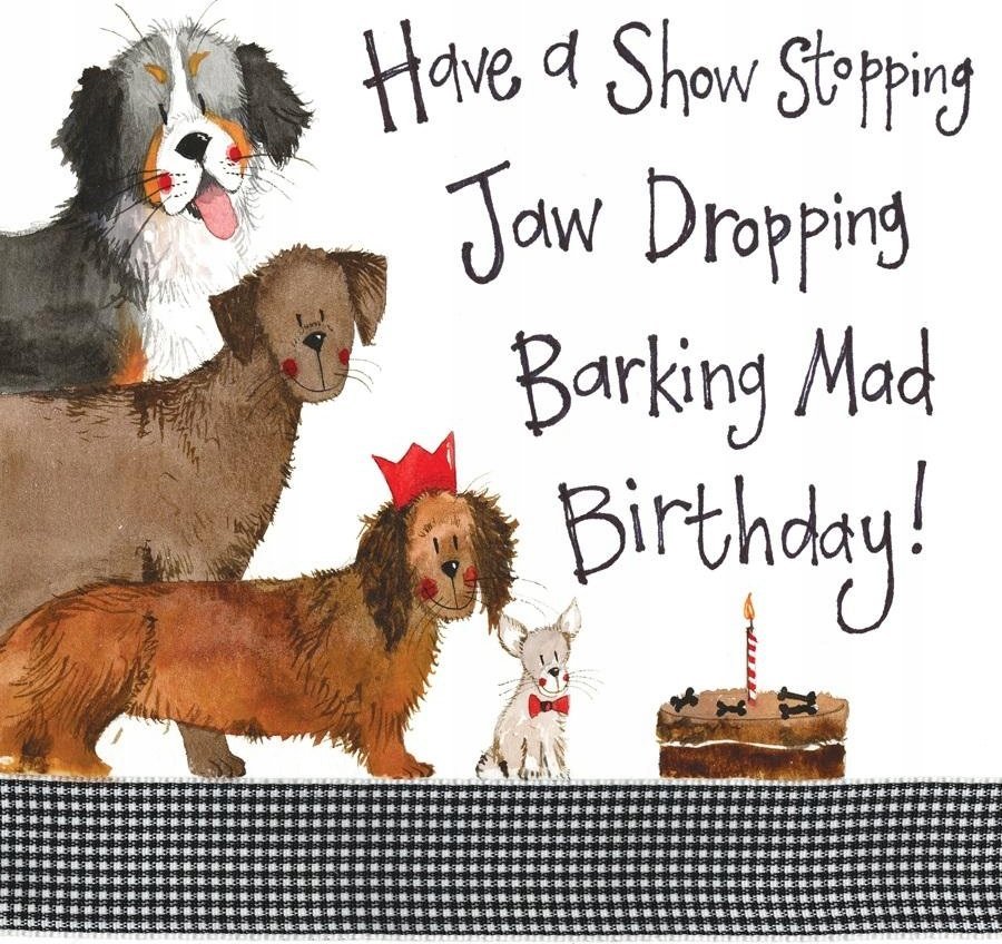 HENRY Karnet Urodziny S104 Psi tort