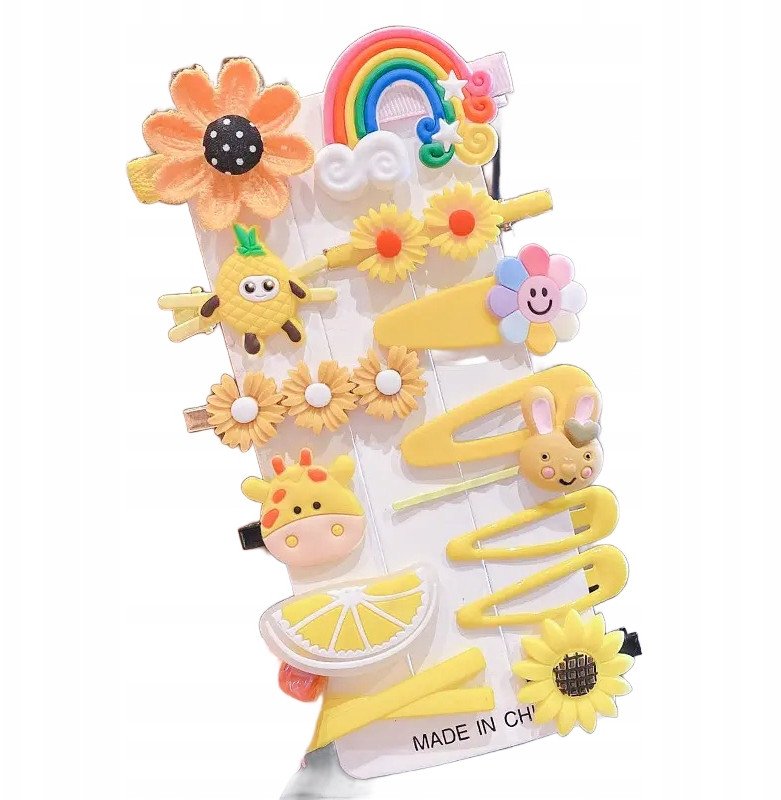 Zestaw wsuwek, spinek 14 sztuk dla Dziewczynki VII