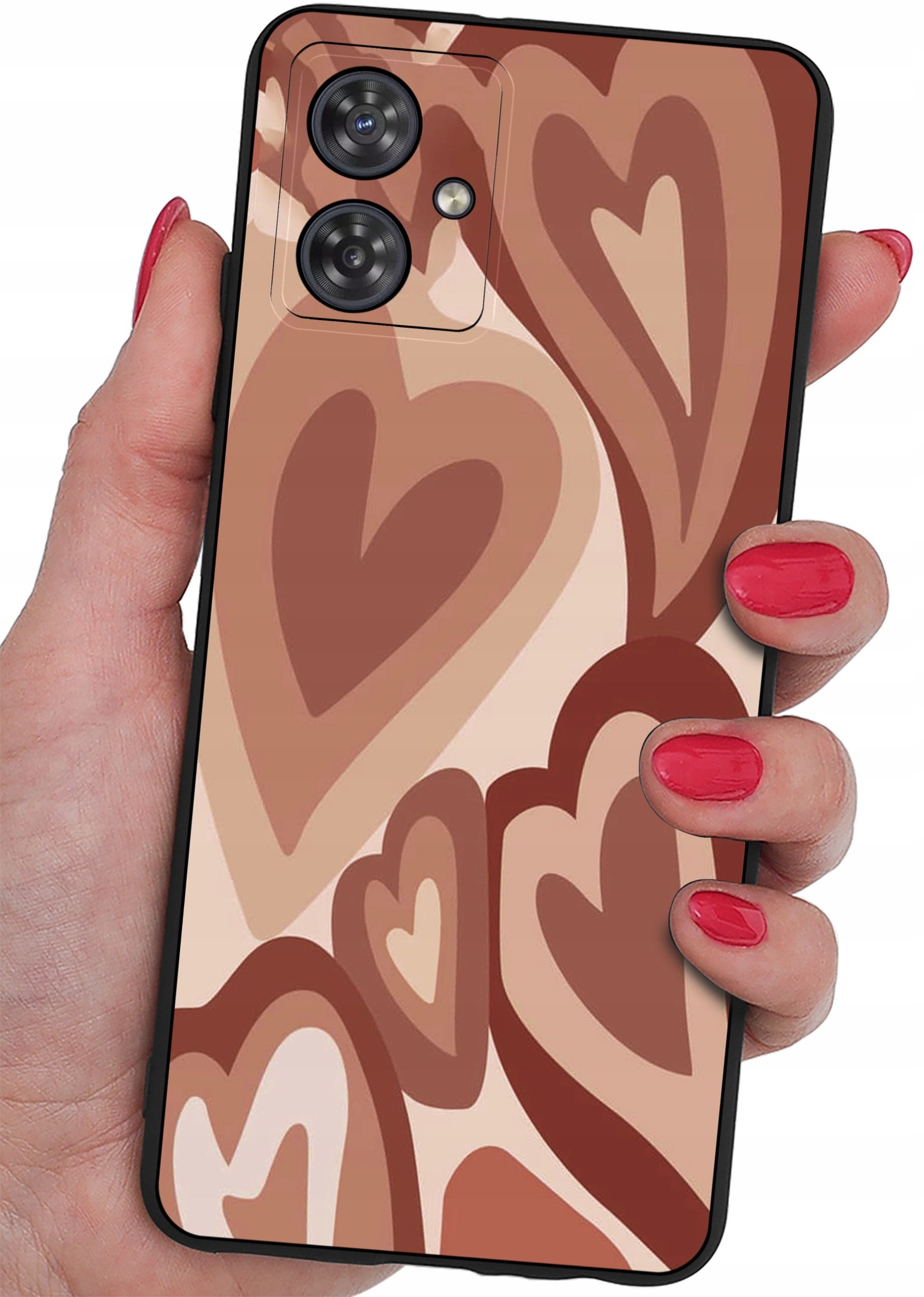 Etui do Motorola Moto G54 5G|Power Edition CASE WZORY MATT PLECKI +SZKŁO 9H