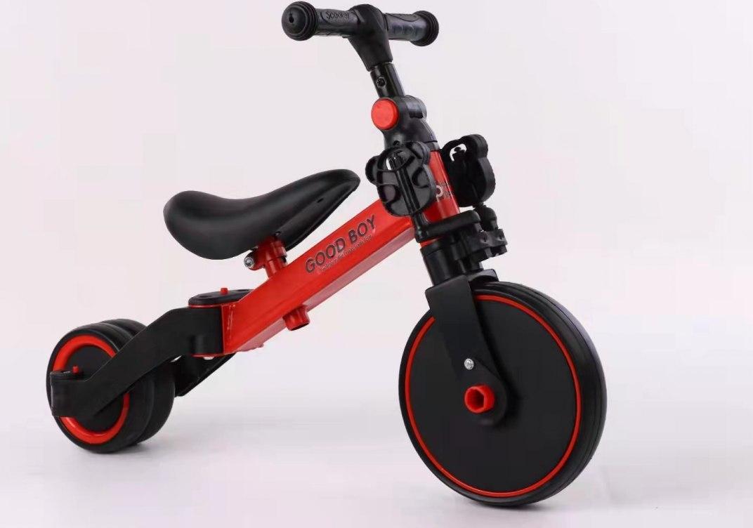 Rowerek biegowy DWM TRÓJKOŁOWY 3W1 Z PEDAŁAMI CZERWONY