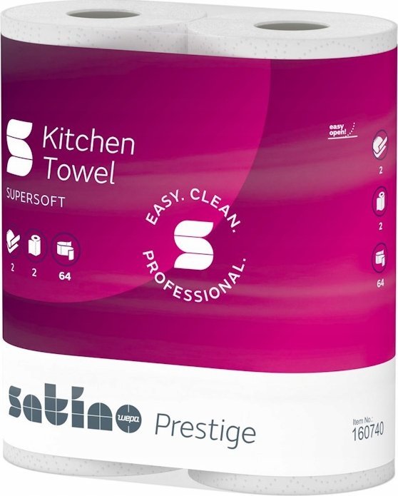 Wepa Wepa Satino Prestige - Ręcznik kuchenny w roli - Biały