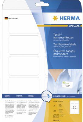 Herma Etykiety samoprzylepne z jedwabiu (4412)