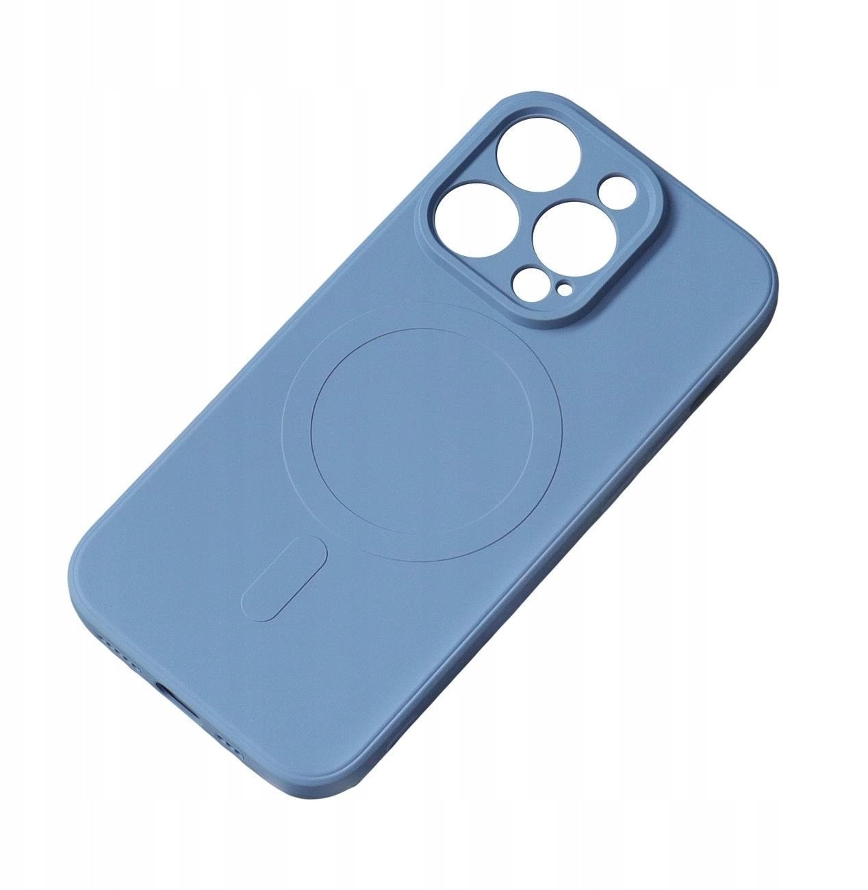 Etui Silicone Case z MagSafe na Samsung Galaxy S25 Edge - niebieskie