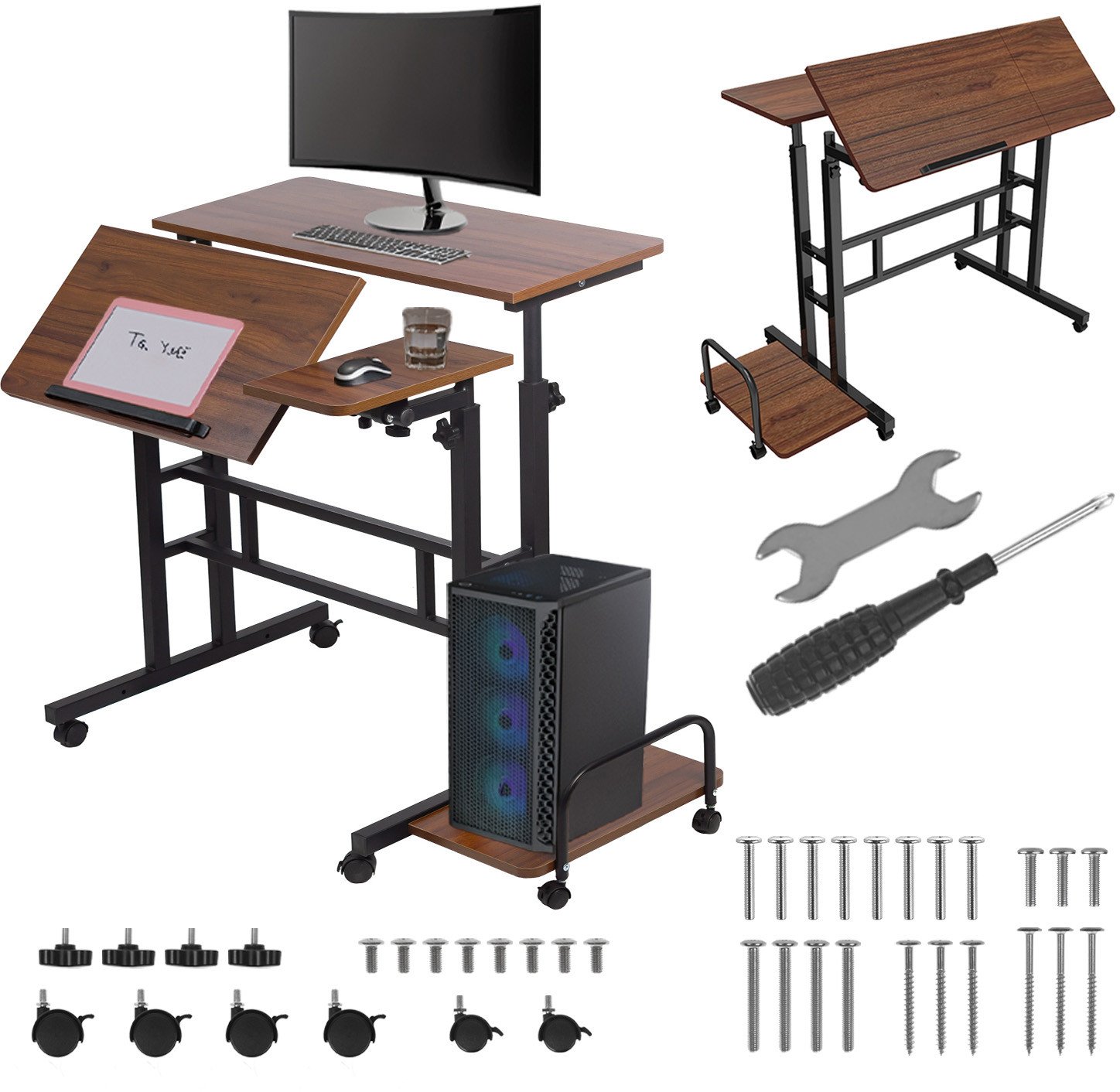 Mobilne biurko stolik na laptop Maclean MC-124 B