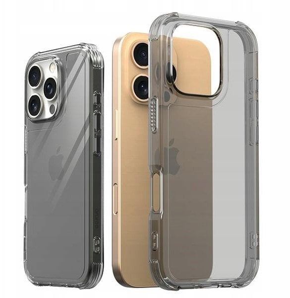 Araree etui Flexield iPhone 16 Pro 6.3" dymny/clear black AR20-02103B