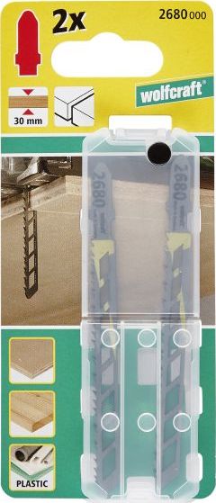 Wolfcraft 2 brzeszczoty Wolfcraft - uchwyt T, 75 mm, dokładne, precyzyjne cięcia