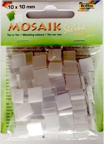 Kamyczki Ton in Ton 10x10mm biały