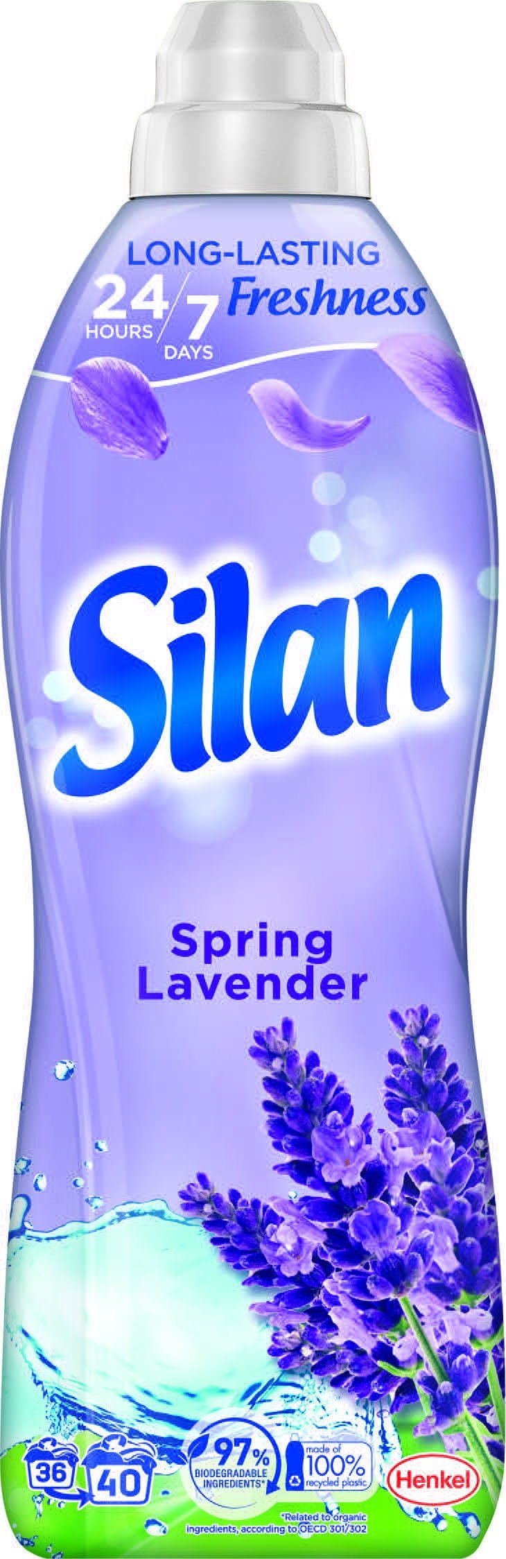 Płyn do płukania Silan 3x Płyn do zmiękczania tkanin SILAN Spring Lavender 40 prań 880 ml