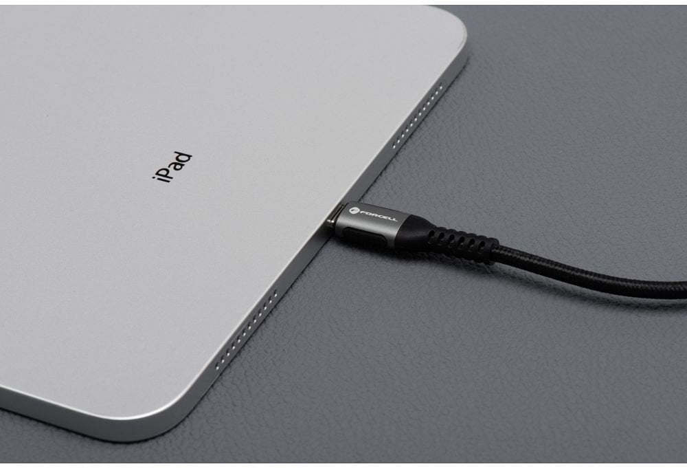 Kabel USB ForCell USB-C - USB-C 0.25 m Czarny