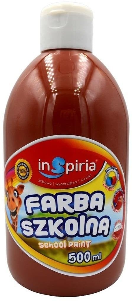 SCHEMAT Farba szkolna brązowa 500ml
