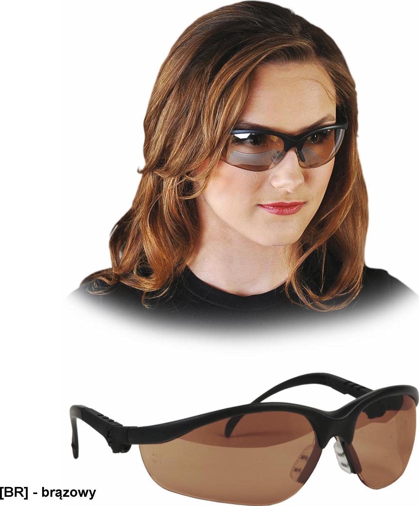 R.E.I.S. MCR-KLONDIKE - brązowy - okulary ochronne