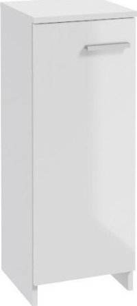 Deftrans Szafka łazienkowa stojąca 79x30 cm wąska biały połysk Marlena