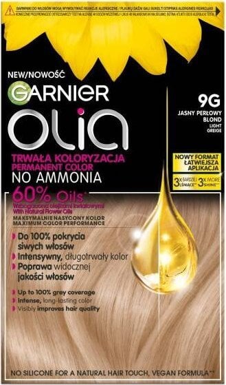 Garnier Olia farba do włosów 9G Jasny Perłowy Blond