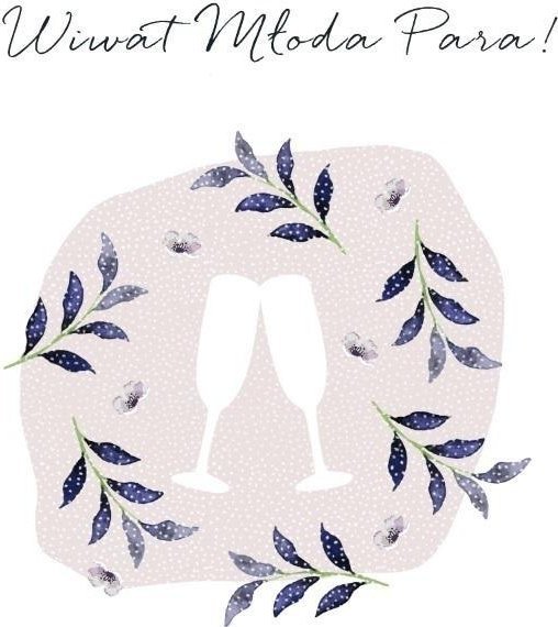 Karnet Swarovski kwadrat CL4520_PO Ślub kieliszki