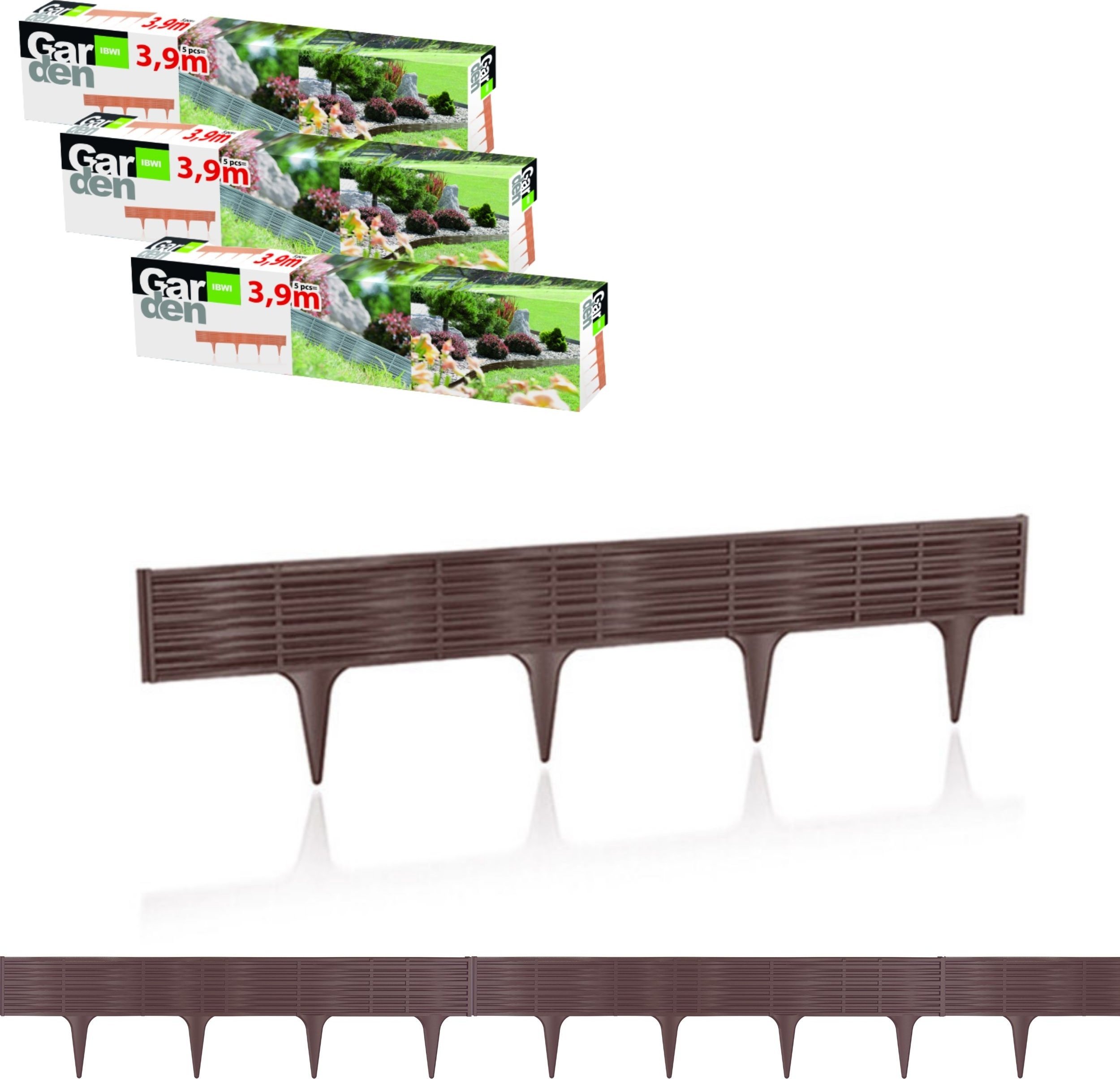 Płotek ogrodowy pleciona wiklina IBWI 11,7m Krawężnik Obrzeże