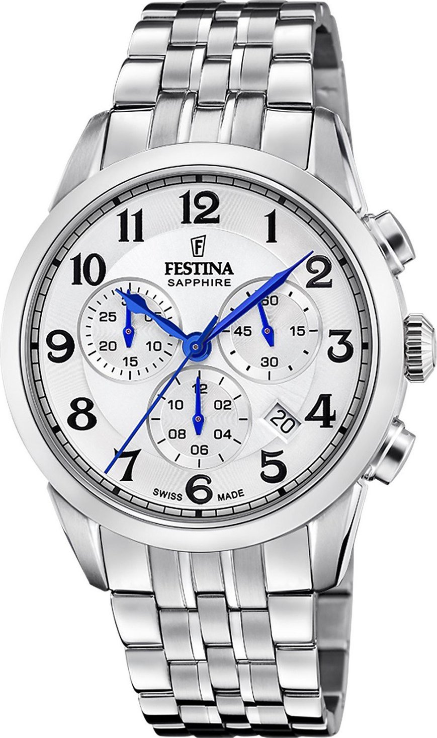 Zegarek Festina Zegarek męski Festina F20040-1 srebrny