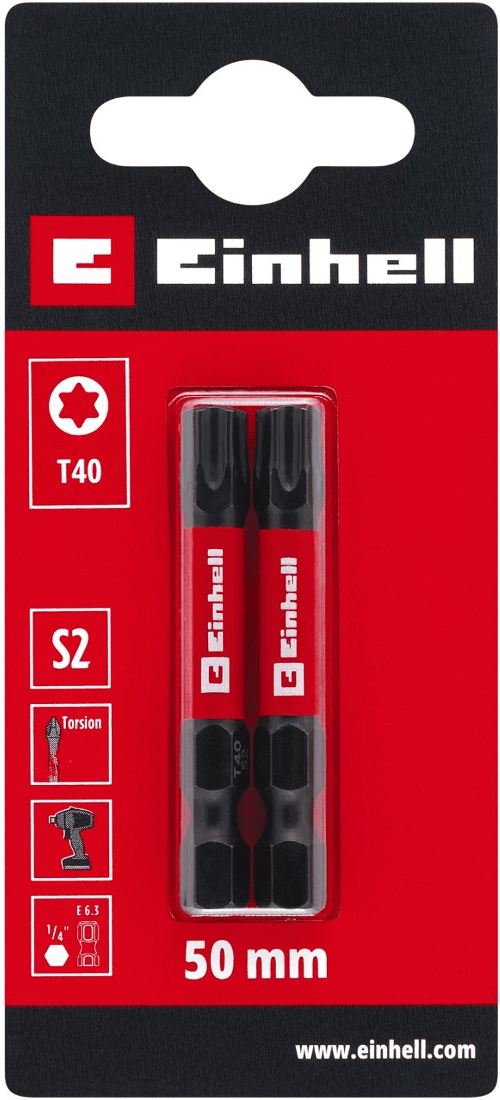 BITY SKRĘTNE T40 S2 50 MM 2 SZT.