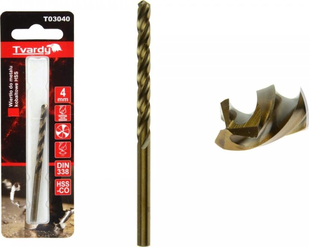 Wiertło Geko WIERTŁO DO METALU KOBALTOWE HSS M35 4 MM (1/80/640) T03040 GEKO