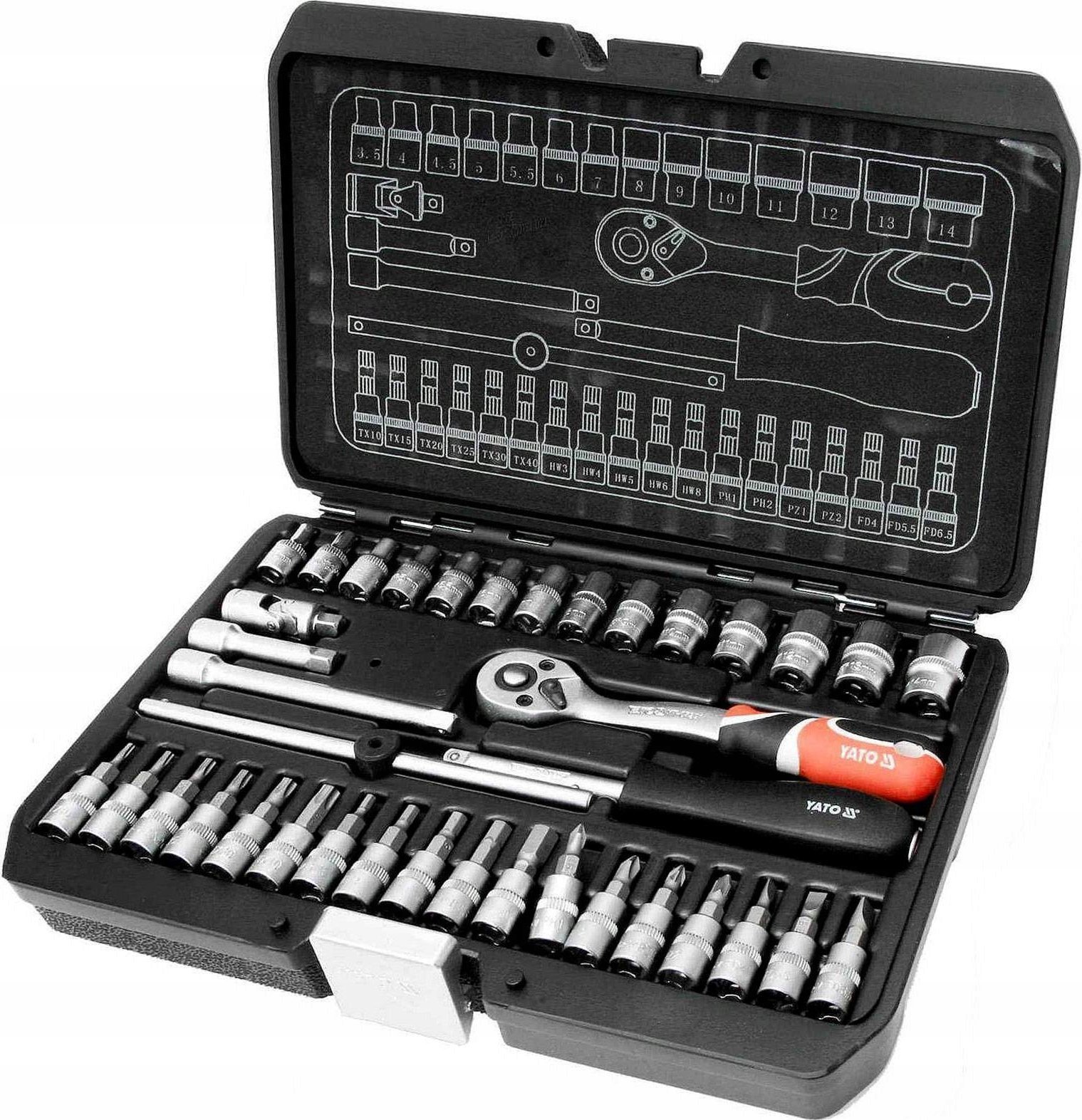 Zestaw narzędzi Yato 38 el. (YT-14471)
