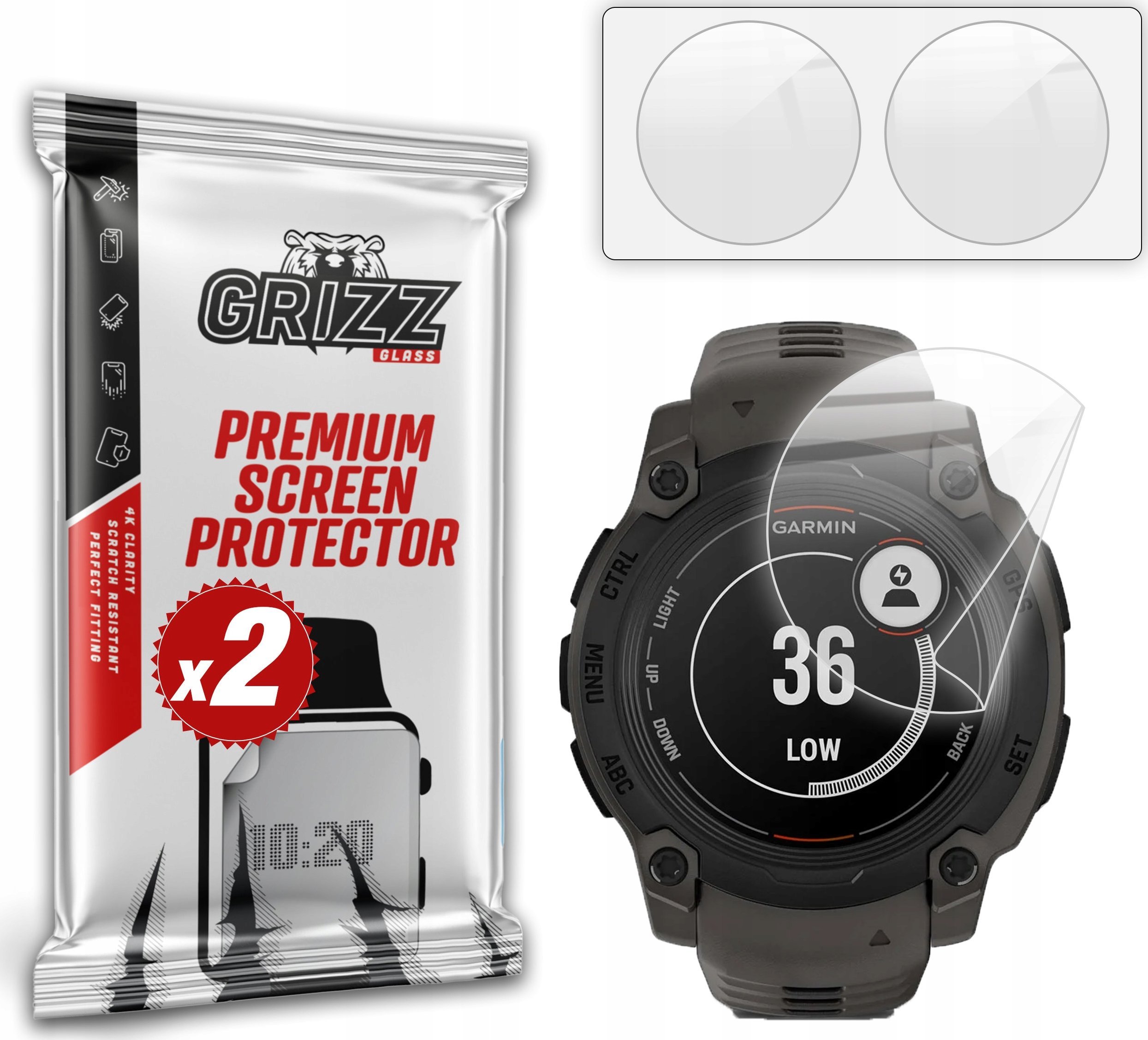 Folia ceramiczna GrizzGlass CeramicFilm do Garmin Instinct E 40mm