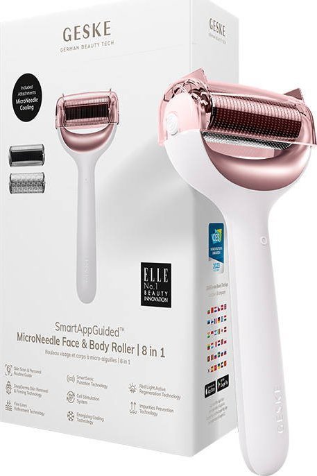 Geske Roller do mezoterapii igłowej twarzy i ciała 8w1 Geske z Aplikacja (starlight)