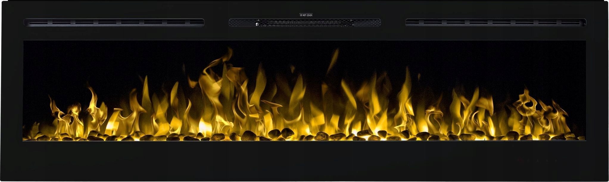 Aflamo Kominek elektryczny LED ścienny/do zabudowy Majestic 65" Czarny
