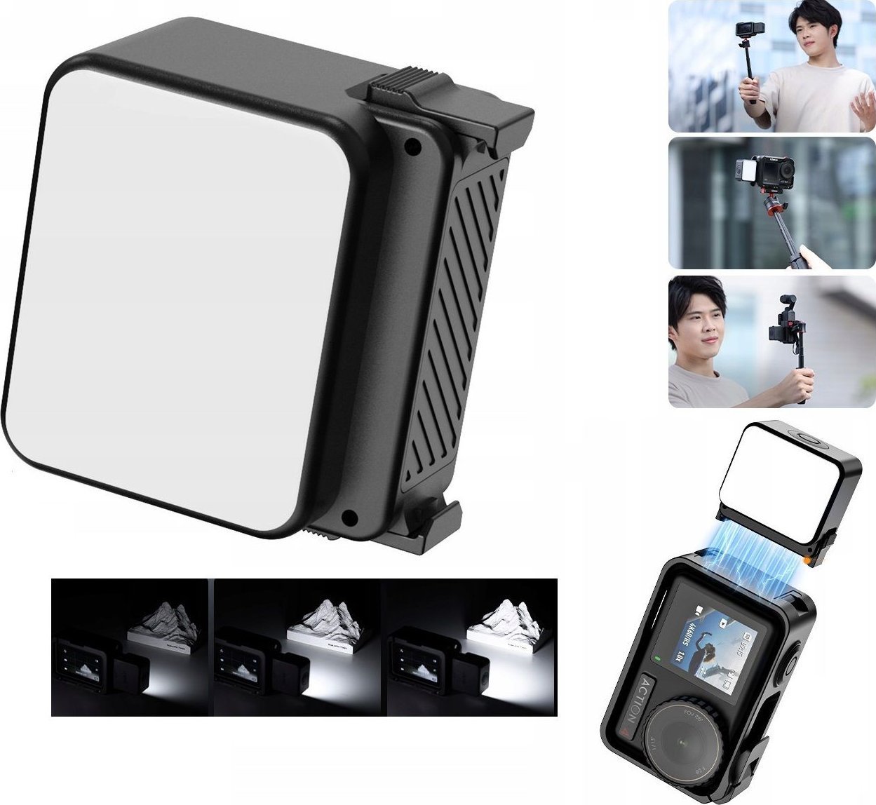 Ulanzi Mini Mała Lampa Diodowa LED IPX5 1,7W do Kamery DJI ACTION 3 4 / Ulanzi / LM18