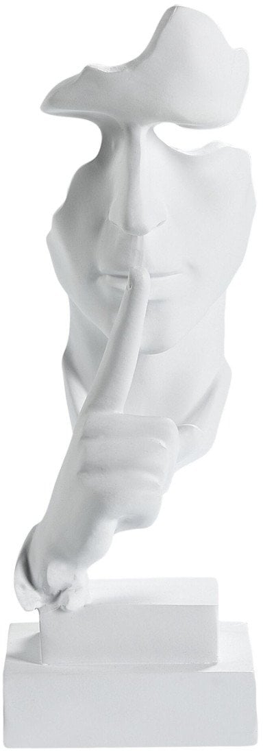 Beliani Figurka dekoracyjna Twarz RAAHE Biały